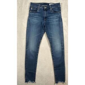 AG Adriano Goldschmied Jeans Womens 27R Blue Farrah Skinny Ankle High Rise USA
